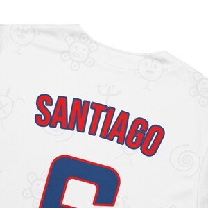 Puerto Rico Taino White Classic Baseball Jersey imagen 6