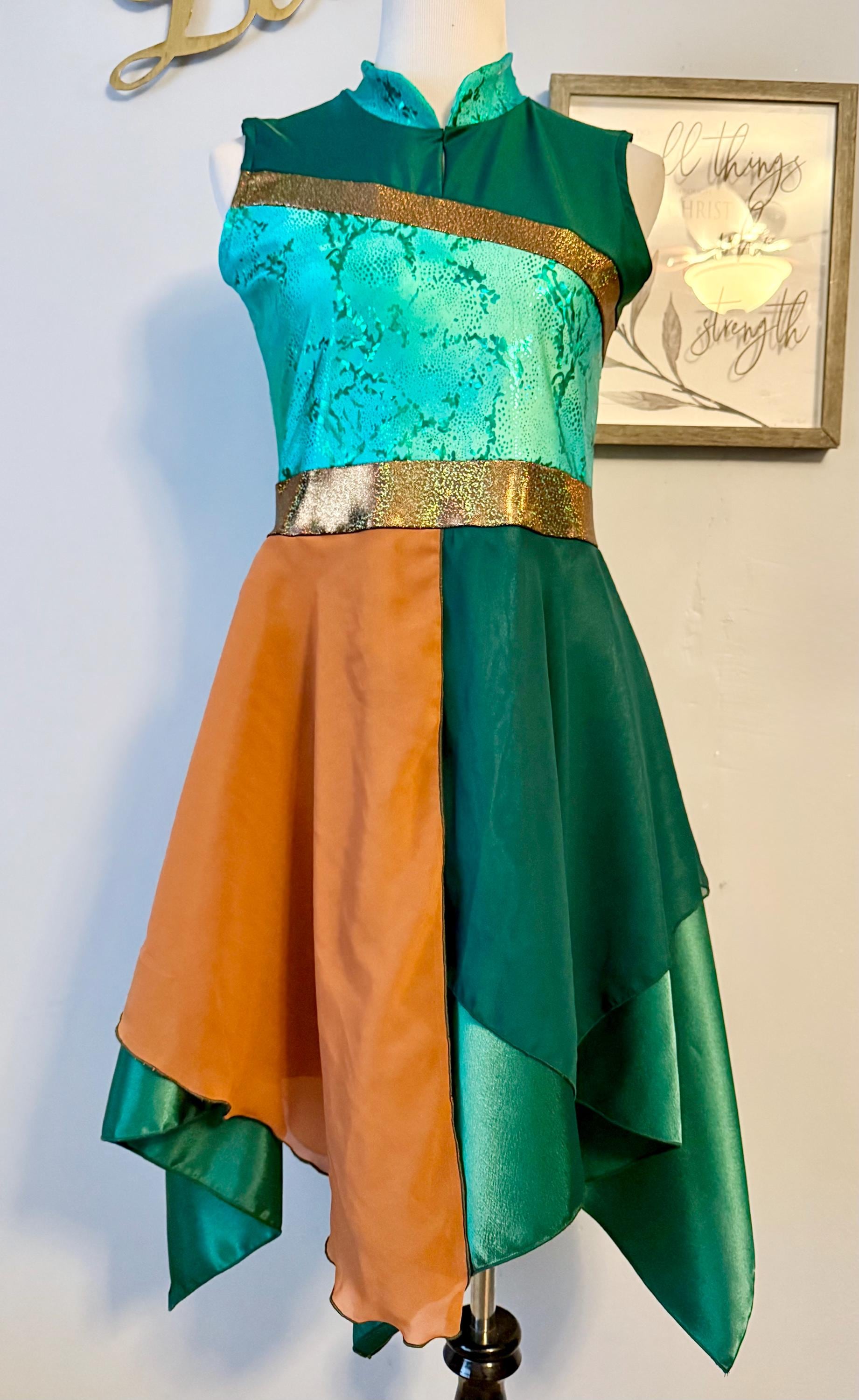 Green Praise Dance Dress - Etsy