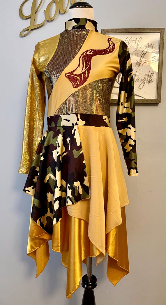 gold praise dance dress SHOFAR Worship Dress/ Traje De Danza SHOFAR PRODUCT