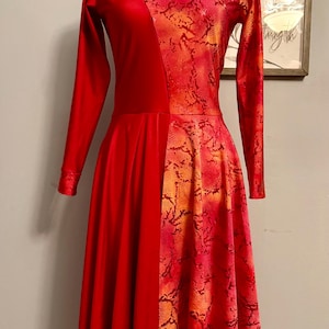 Womens Red Dance Dress - Etsy