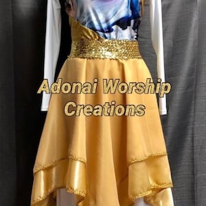 Worship dress overlay CLOUD OF GLORY / efod para danza “Nube de Gloria”