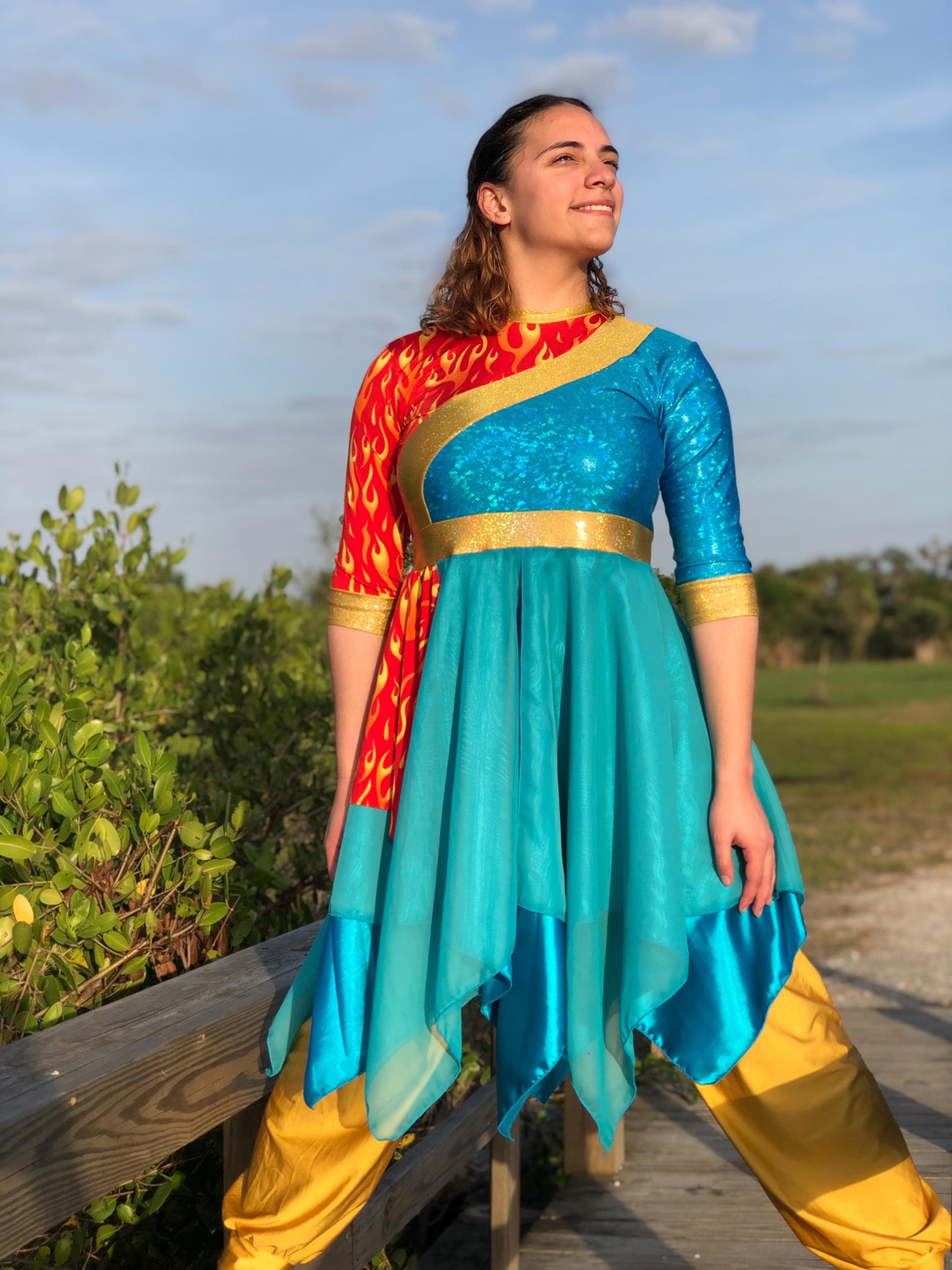 Blue Fire Dress - Etsy Blue Fire Dress - Etsy