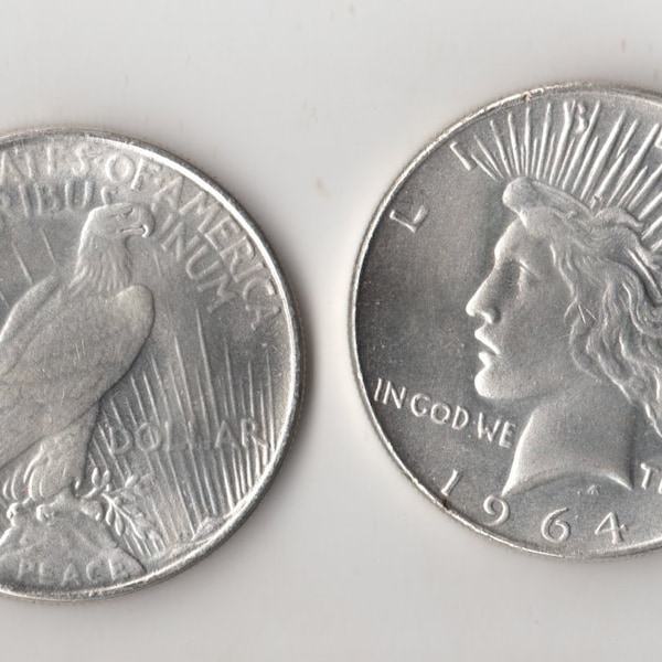 1964 d Peace Dollar Style Fantasy Issue Novelty Lucky Tribute Coin