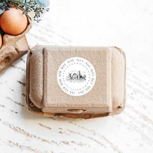 Egg Carton Sticker Bundle | Farm Fresh Eggs Sticker | Homestead Label | Egg Carton Date Graphic | Fresh Egg Stickers | Egg Carton Label PNG