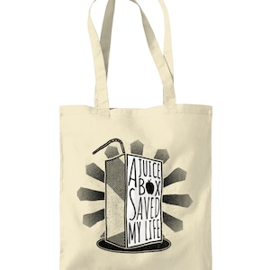 TrueToYou | Diabetes Funny Tote Bag for Diabetes Awareness, Bag for Diabetic, Juice box, Type 1, Type 2