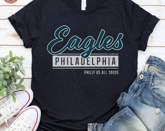 Vintage Philly vs All Youse T-Shirt: Funny Philadelphia Eagles Tee, Distressed Graphic, Unisex Shirt