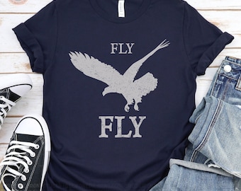 Retro Eagle Graphic T-Shirt: Inspirational Flying Bird Tee