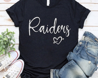 Distressed Raiders T-Shirt: School Spirit Game Day Tee