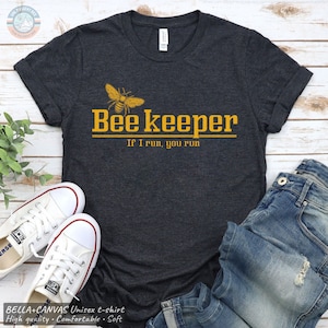 Beekeeper T-Shirt: Funny Honey Bee Lover Gift, Distressed Graphic, Unisex Shirt