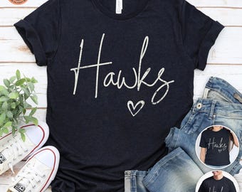 Hawks T-Shirt, Vintage Style Fan Gear