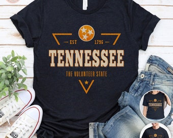 Retro Tennessee T-Shirt: Personalized Volunteer State Souvenir, Distressed Graphic, Unisex Shirt