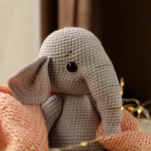 Crochet elephant pattern. amigurumi elephant pattern. crochet animals pattern. amigurumi pattern image 3