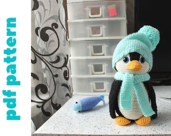 Penguin crochet pattern PDF. crochet penguin pattern. amigurumi penguin. crochet  christmas pattern. amigurumi pattern.