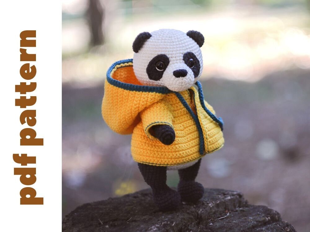 Crochet Animal Pattern, Cute Tiger and Panda Crochet Toy, Set of 2 Crochet  Toy Patterns, Amigurumi Toy PDF Pattern in Eng, Safari Animals 