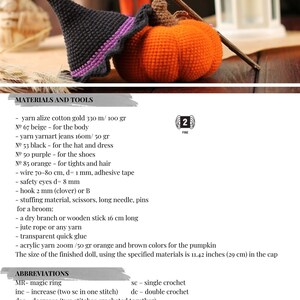 Peut inclure: Mat&eacute;riels et outils n&eacute;cessaires pour crocheter une poup&eacute;e de sorci&egrave;re avec une citrouille. La poup&eacute;e mesure 29 cm de haut. Les mat&eacute;riaux comprennent du fil, du fil de fer, des yeux de s&eacute;curit&eacute;, un crochet, du rembourrage et un b&acirc;ton en bois pour un balai. Les abr&eacute;viations pour les points de crochet sont list&eacute;es ci-dessous.