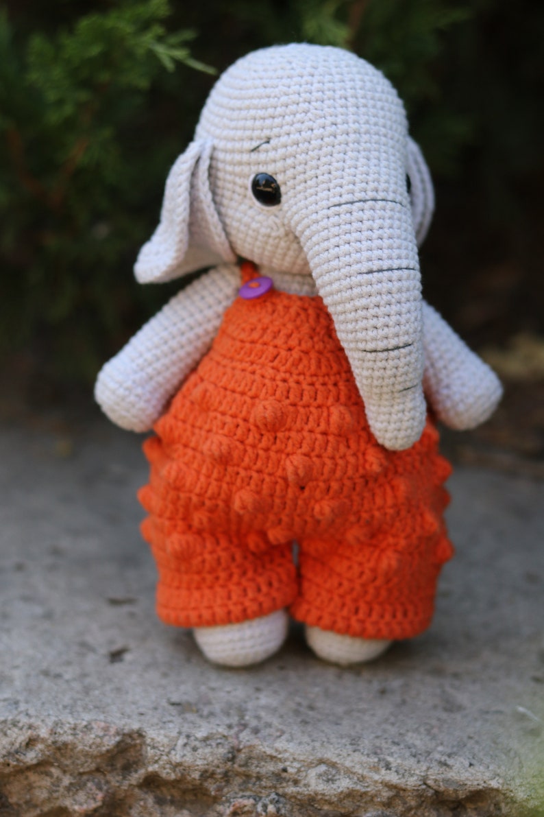 Crochet elephant pattern. amigurumi elephant pattern. crochet animals pattern. amigurumi pattern image 10