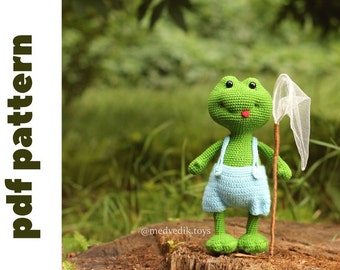 crochet frog pattern. amigurumi frog pattern. crochet pattern toy. amigurumi pattern frog. crochet animals pattern. crochet toad pattern.