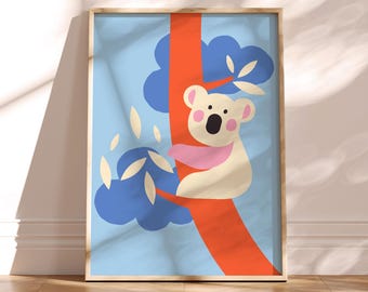 スウィートドリームコアラ保育園オーストラリアの装飾壁アート印刷可能