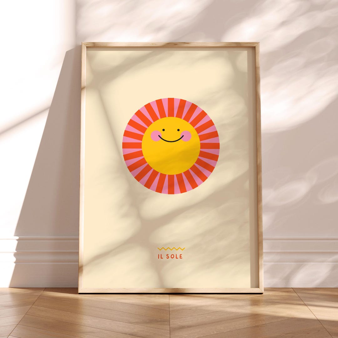 Sun Nursery Print: Playful Baby Room Decor (digital Download) - Etsy