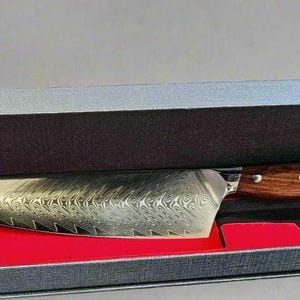 Premium VG10 Damascus Chef Knife – 67 Layer Steel, Razor Sharp, Rosewood Handle