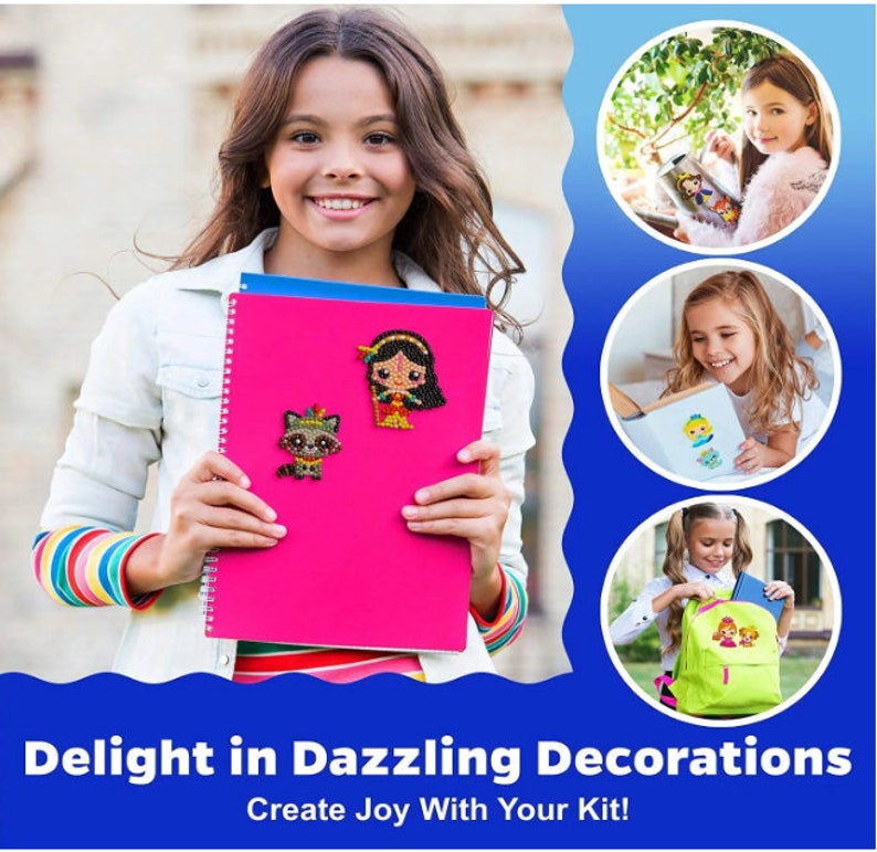 5D Diamond Painting Kits for Kids Gem Paint by Numbers Etsy