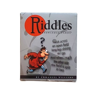 Sealed Riddles Knowledge Cards, Rhymes/Wordplay/Enigma Cards (learning game, travel game, thinking game)
