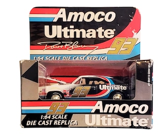 2000s Racing Champions Diecast Nascar Amoco Racing Car 93, Amoco Nascar Car 93, 1:64, Detailed Replica, Like NEW in Box, Moving Parts