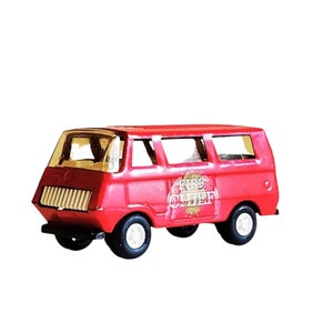 Vintage 1970s Tonka Fire Department Truck, 1970s Red Tonka Pressed Steel Van, Excellent Condition -original 1970s red Tonka truck, Tonka van