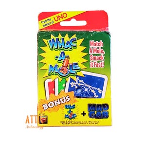 Whack-A-Mole Card Game, with Bonus Mad Gab Game, Sealed -game night, travel game, family game