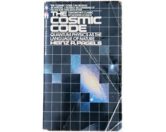 Vintage 1980s The Cosmic Code, by Heinz A. Pagels, Quantum Physics (original vintage space science book, academia decor, mancave, bar)
