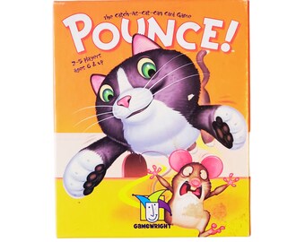 Pounce! Card Game, Pounce Game, Cats Card Game, Great Condition (cat and mouse game, kitties card game, visual coordination game)