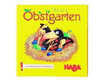 Haba Obstgarten Game, Mini Obstgarten Game, Vintage 1990s Obstgarten Travel Game, Black Bird Orchard Game, Complete, Excellent Condition