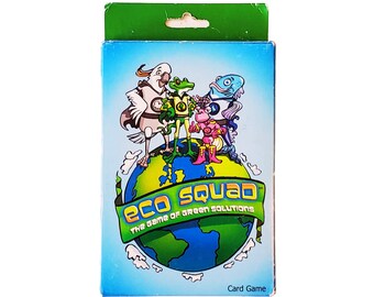 Eco Squad Card Game, The Game of Green Solutions, Sealed, Rare Environmental Card Game, family game, thinking game, geography card game