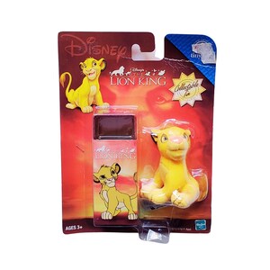 Vintage 2000s The Lion King Simba Collectible Mini Figure with Tin, Sealed, Rare The Lion King Simba Cuddly Figure, Simba Mini Figurine