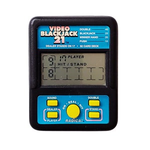 Handheld blackjack game store