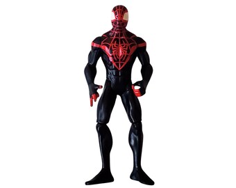 Black Suit Spider-Man Action Figure, in Excellent Condition, by Hasbro, Black Spider-Man Action Figure, Posable