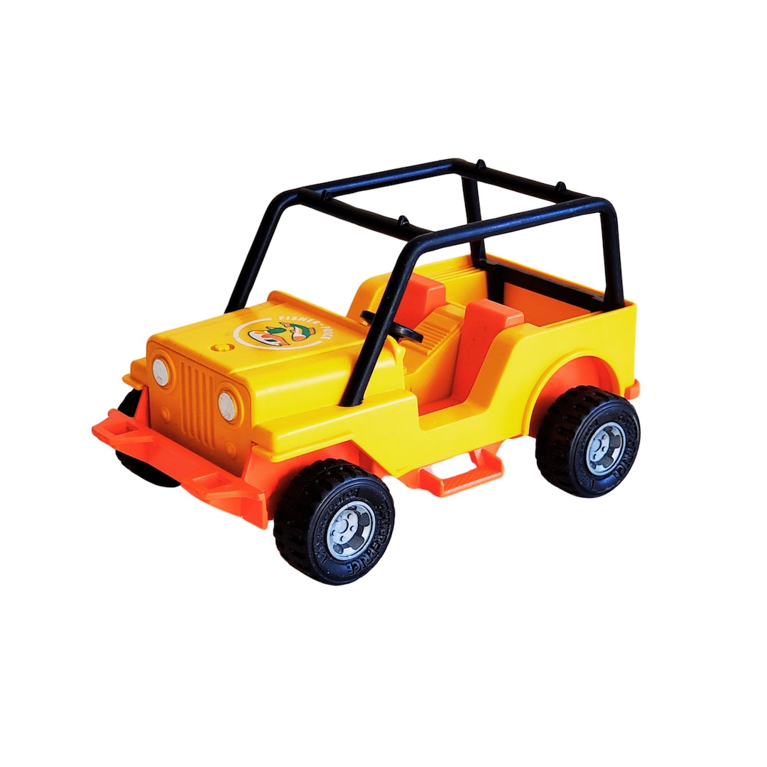 Vintage 1970s Fisher Price Jeep, Excellent Condition, Vintage Fisher