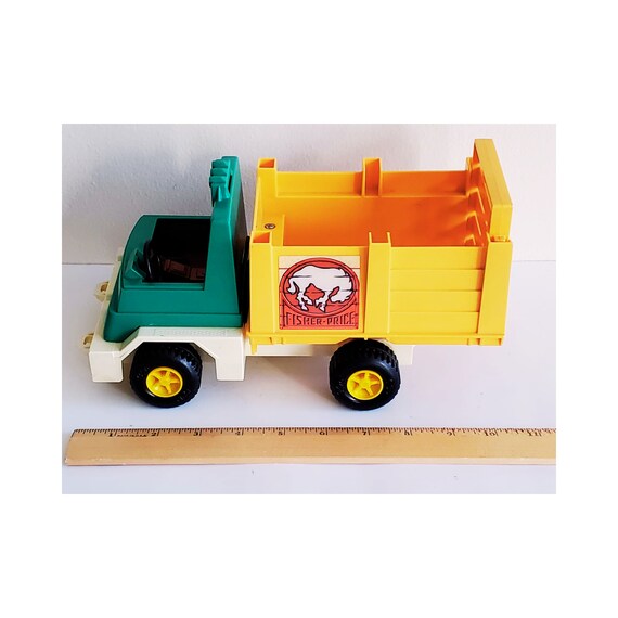 Vintage 1970s Fisher Price Farm Truck, Vintage Fisher Price Truck