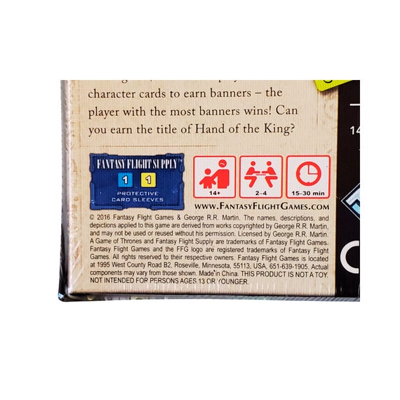 Hand of the King Card Game, A Game of Thrones Card Game, Sealed, Become a  King Card Game, King Strategy Game - Etsy