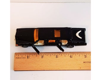 Vintage Majorette Diecast Limousine, 1980s Diecast Black Limo