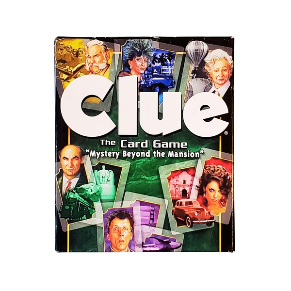 2002 Clue Card Game, Great Condition (mystery mansion card game, strategy game, travel game, classic board game, family game, game night)