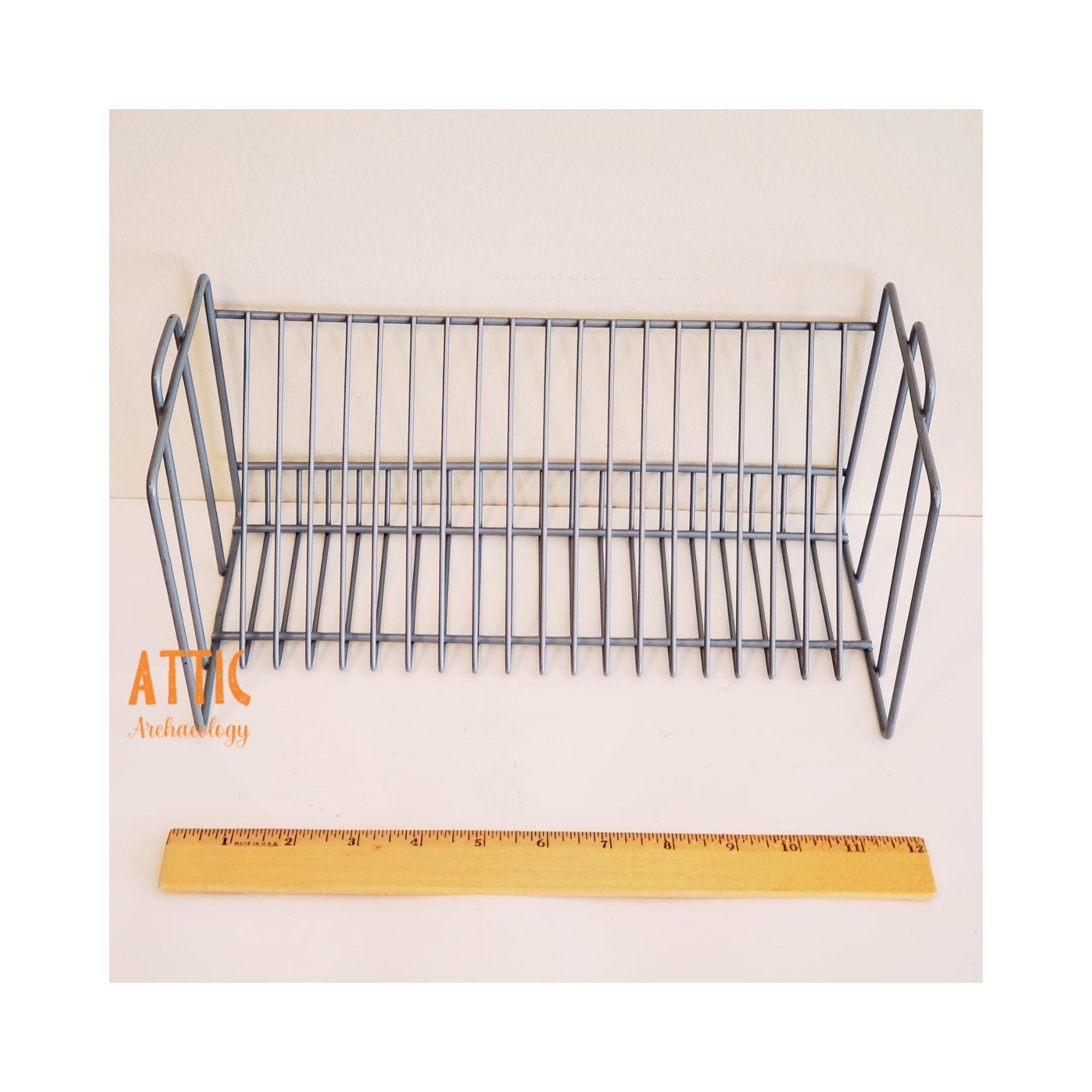 2000s Ikea CD Storage Rack, Vintage Ikea Vink CD Organizer, Silver