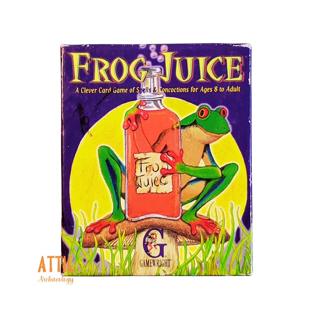 Vintage Frog Juice Card Game, 1990s Frog Juice Game, Game