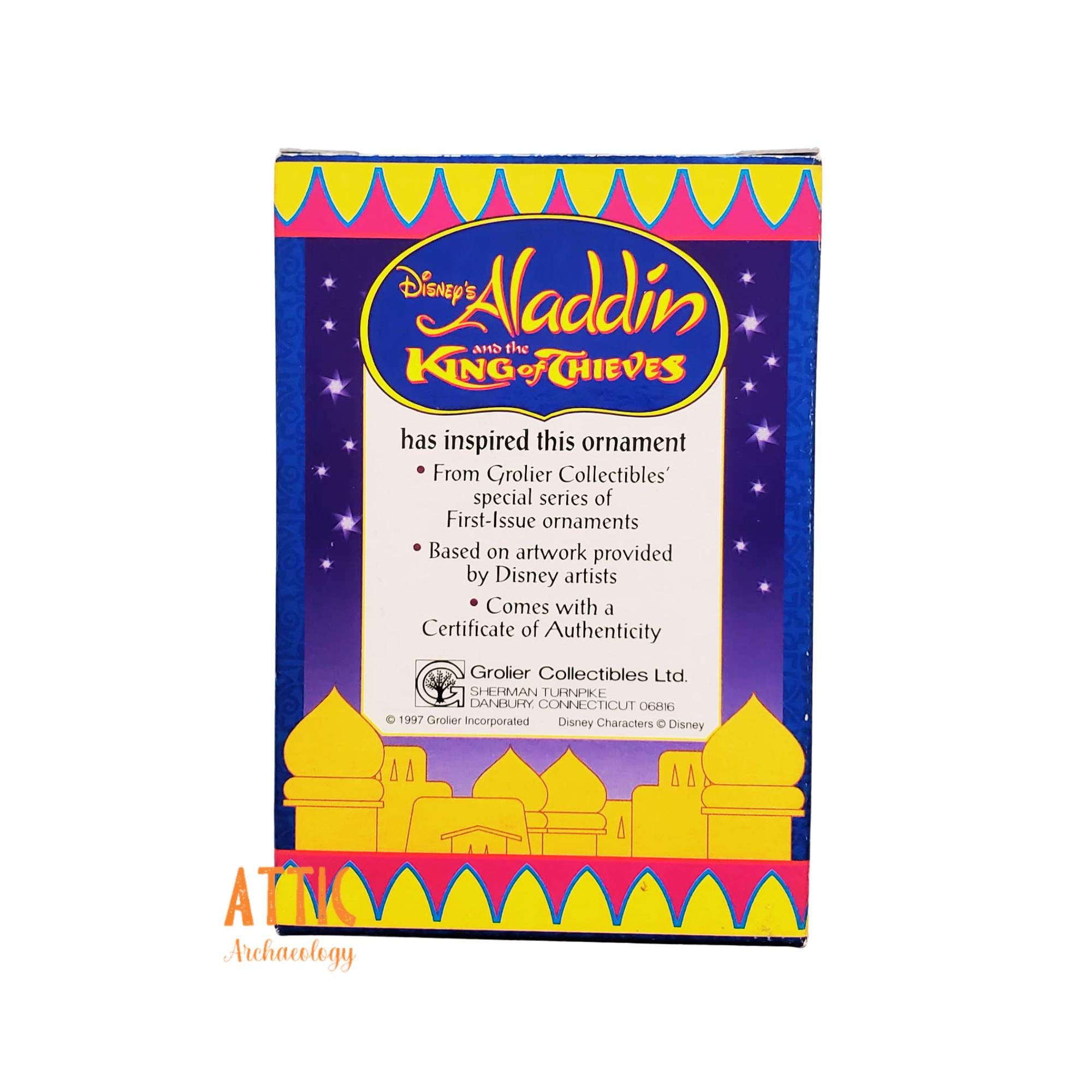Aladdin Tree Vintage 1990s Disney's Aladdin Holiday Ornament, Like NEW in Box ...