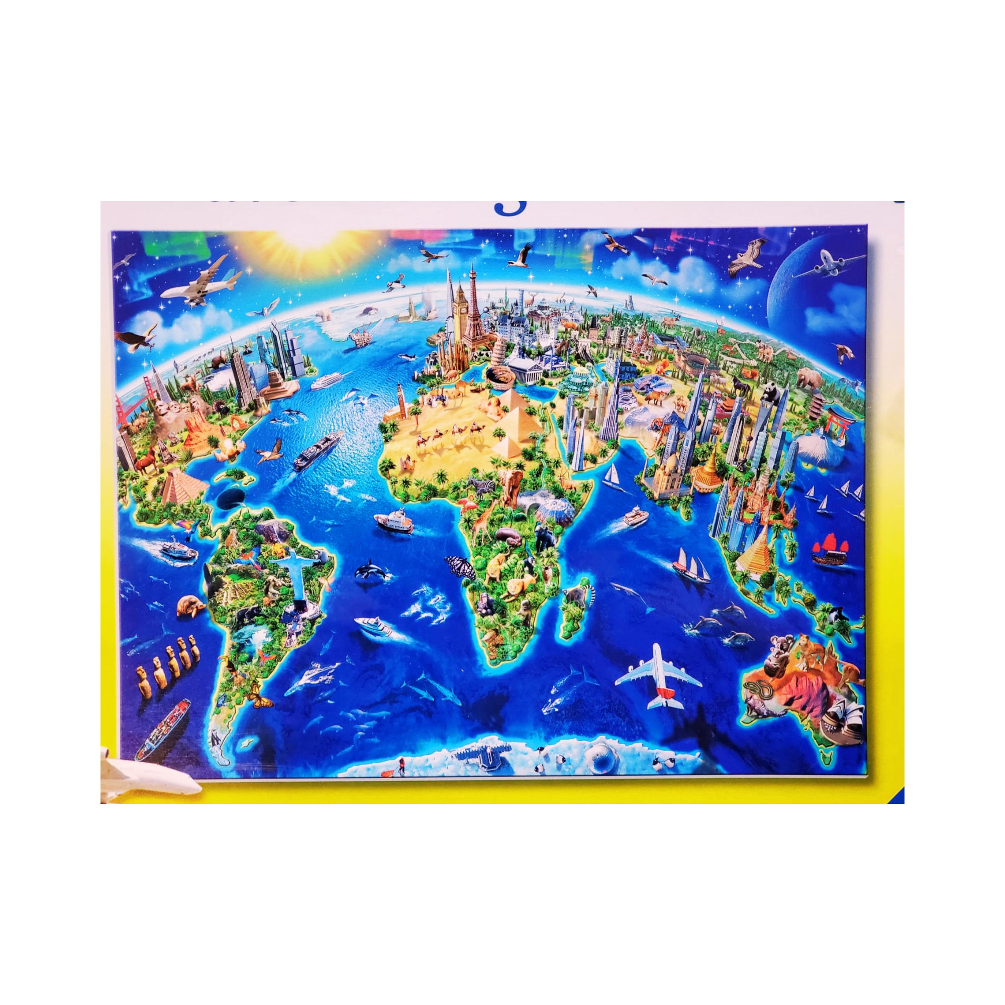 ワールドレップサービス セット Ravensburger World Map Puzzle, Retired, Sealed, Cities of the