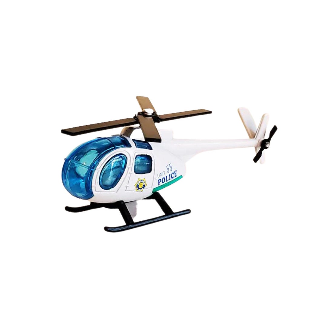 Vintage 1990s Diecast Helicopter/chopper, Diecast Police Helicopter, Excellent Condition vintage