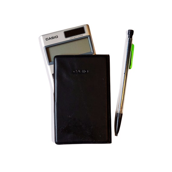 Casio Pocket Solar Calculator, With Cover Slip, Great