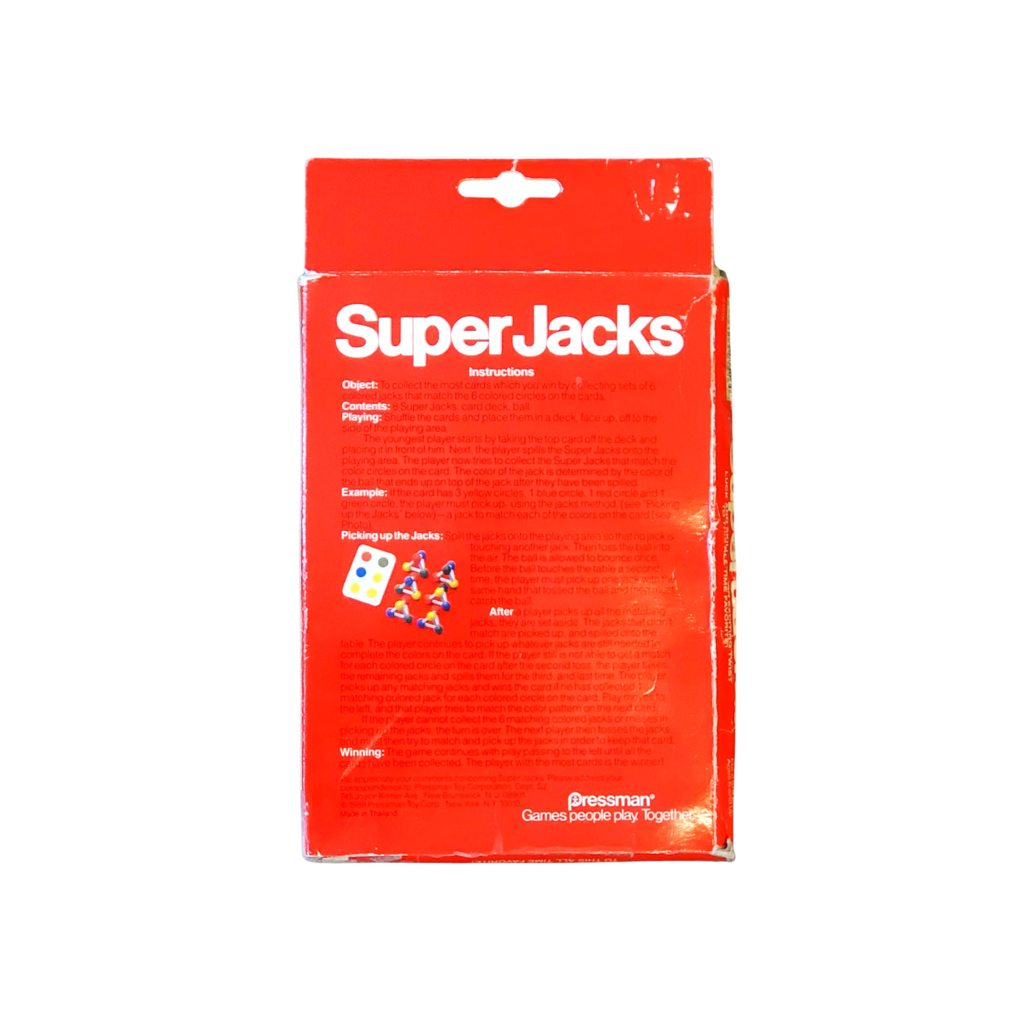 Vintage 1988 Super Jacks Game by Pressman Sealed Contents Etsy
