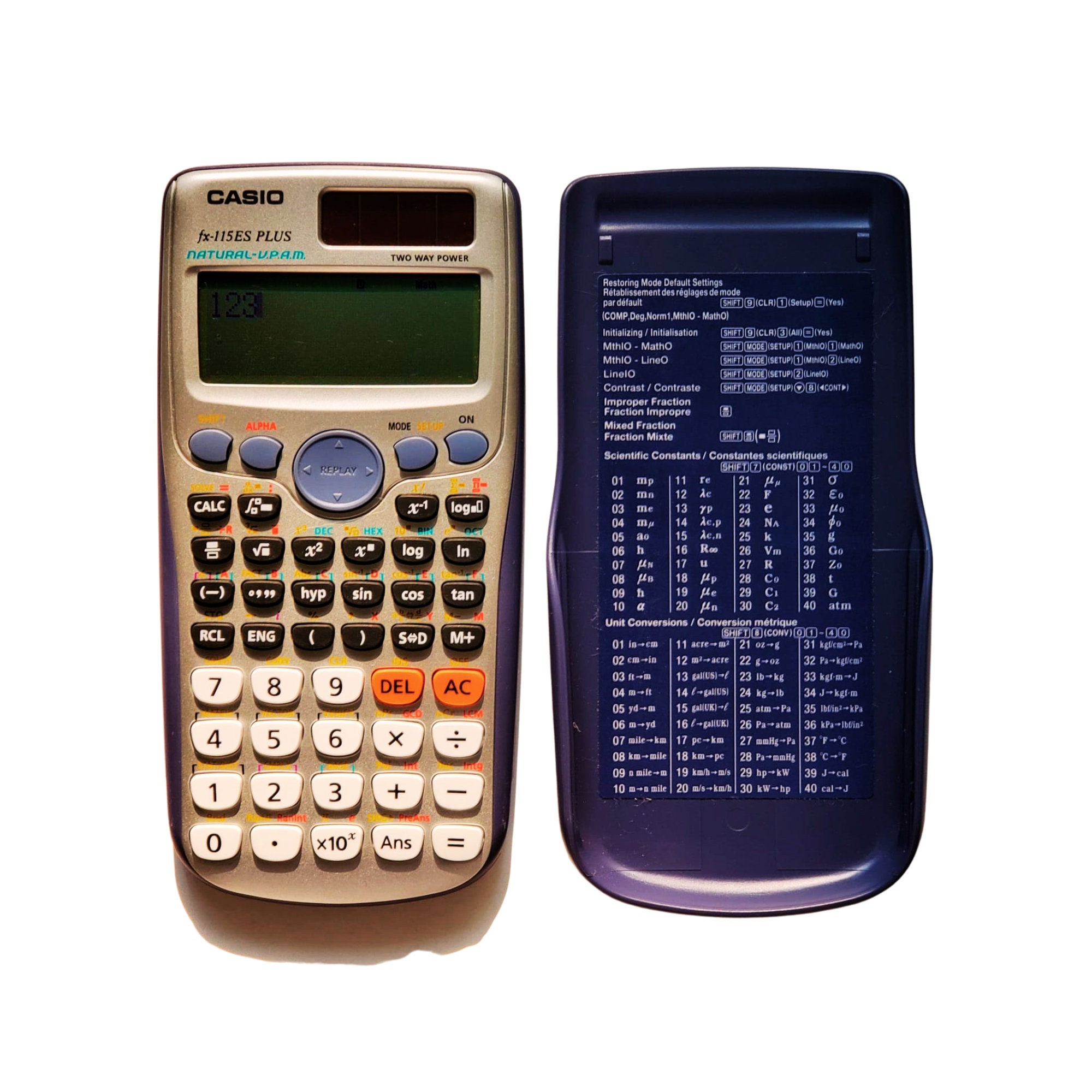 Casio Twoway Power Calculator Solar Calculator Fx115es Etsy