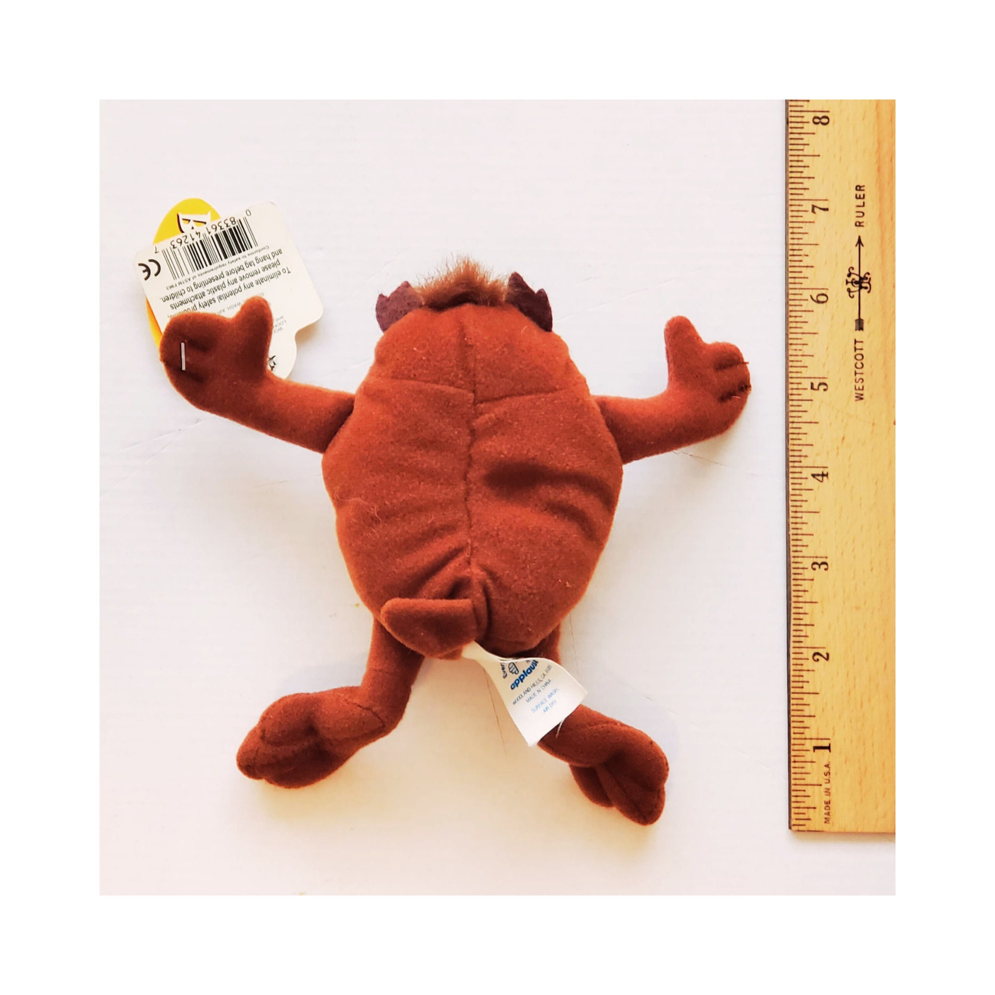 ヴィンテージ 布製ぬいぐるみ Vintage 1990s Applause Looney Tunes Taz Bean Bag Plush